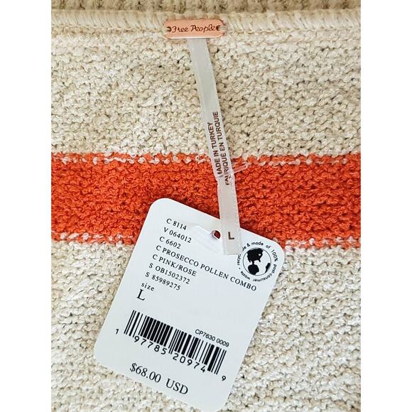 ** NWT** FREE PEOPLE PROSECCO POLLEN SANTA MONICA SLEEVELESS SWEATER VEST size L - Picture 9 of 10